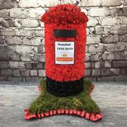 3D Royal Mail Post Box Floral Tribute