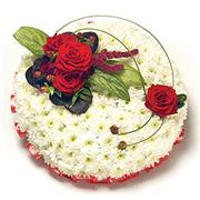 Red and White Posy