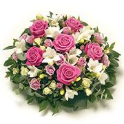 Pink and White Rose Posy