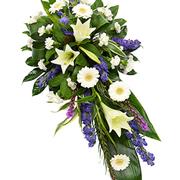 Purple and White Single Ended Spray